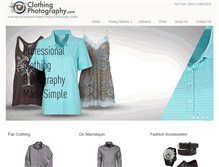 Tablet Screenshot of clothingphotography.com
